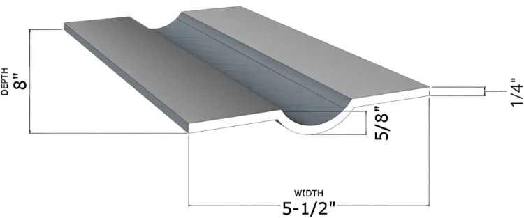 Picture of 1-Bottle Clear Glass Floating Shelf