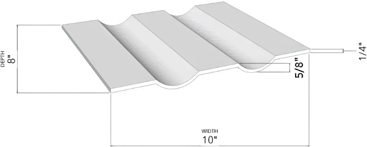 Picture of 2-Bottle Clear Glass Cradle Floating Shelf