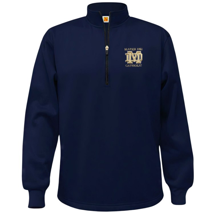 Picture of YXXS Perf Navy MD Fleece Quarter-Zip Sweatshirt